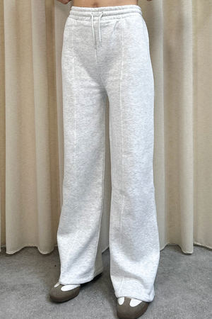 TALL Glamify premium marl grey straight leg jogger